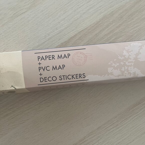 [NEW] Korean Vintage Neutral Minimalist Travel Map - Picture 3 of 6